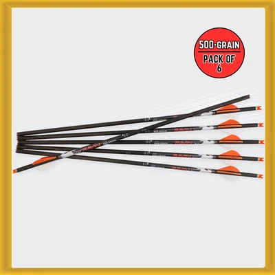 Ravin R149 500gr .001 XK5 Arrows 100% Pure Carbon Construction (6-PACK) NEW - Image 1 of 3