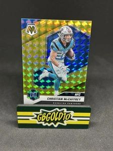 Panini Mosaic 2021 Christian McCaffrey True Gold Prizm/10  - Imagen 1 de 2