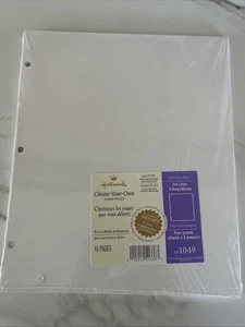 Hallmark Choose-Your-Own Scrapbook Pages Large 3-Ring Albums 15 Pages AR1049 - Picture 1 of 1