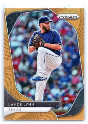 2020 Panini Prizm Tier II Neon Orange Prizm /100 Lance Lynn #127 - Image 1 of 3