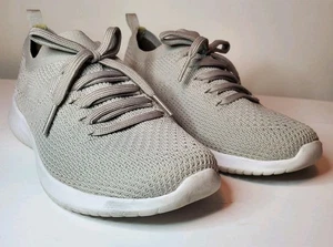 Skechers Women's Size 7 Ultra Flex Taupe Faux Ties Air Cooled Foam Shoes 12539 - Picture 1 of 11