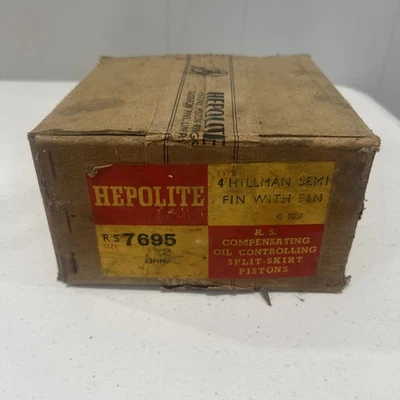 НОВЫЙ HEPOLITE ПОРШНИ HILLMAN ПОЛУ ПЛАВНИК PIN RS 7695 РАЗДЕЛИТЬ ЮБКА ПОРШНИ 63 ММ ВИНТАЖНЫЙ - Изображение 1 из 4