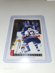 1996-97 Pinnacle Be A Player- Mark Messier On Card Auto (AU) NY Rangers - Picture 1 of 9