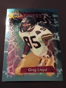 1995 Finest Jumbo Pro Bowl 4 x 5 5/8" Greg Lloyd Pittsburgh Steelers #160 - Picture 1 of 1