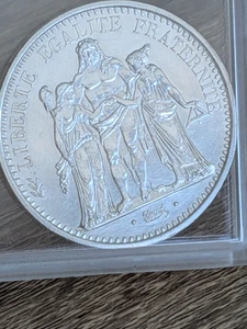 1969 10 Francs Republique Francaise Liberte Egalite Fraternite Herkules SCHÖN - Bild 1 von 11