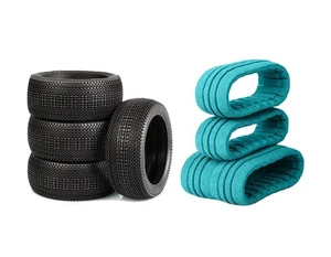 TZO Tires 501 (1/8) Buggy Tires Car Set (Ultra Soft) (Tires + Inserts) (4) - Picture 1 of 1