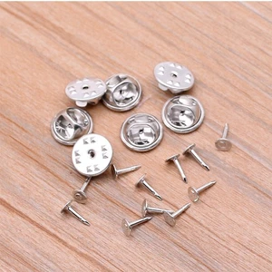 100 Sets Cute Pin Badges Backings DIY Jewelry Accessories Brooch Clasp - Picture 1 of 18