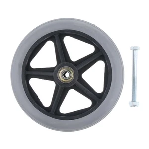 2pcs Wheelchair Front Castor Wheels Replacement Part Tool 6 7 8 inch 5 Spokes - Picture 1 of 18