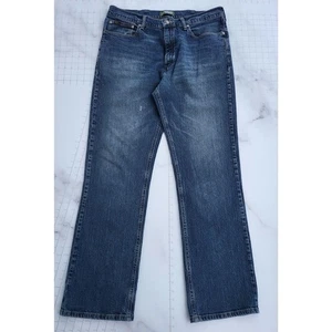Lee Jeans 36x33 Mens Blue Pants Dark Relaxed Faded Western Cowboy Tag 38x34 - Picture 1 of 18