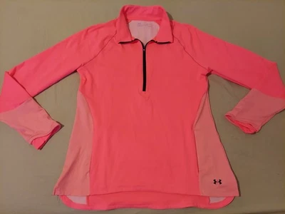 Suéter Mujer Under Armour Media Cremallera XL Naranja Atlético Gimnasio Entrenamiento Foto 1 de 4