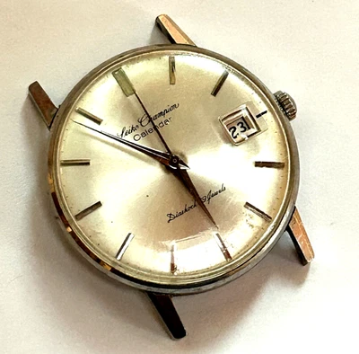 Reloj Vintage Seiko Champion Calendario Diashock 19 Joyas Acero Inoxidable Funcionamiento 35mm Foto 1 de 4