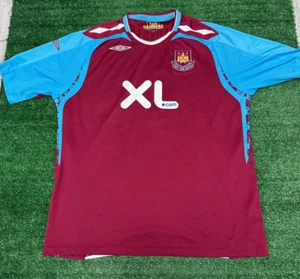 West Ham United 2007 Home T-Shirt Umbro Kit | Mens Adult XXL 2XL Football Top - Picture 1 of 11