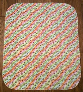 New! LITTLE BIRDS print, Kids or Baby size FLEECE Blanket 33"x 28" - Picture 1 of 2