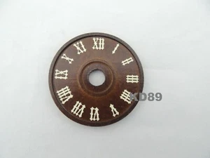 Esfera Madera De ' Reloj Péndulo Cuco Bosque Negra Ø 5CM Marrón/Amarillento - Picture 1 of 2