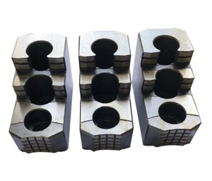 12" Three Steps Hard Steel Lathe Chuck Jaw Set 3PCS/set Hard Jaws for Kitagawa - Picture 1 of 4