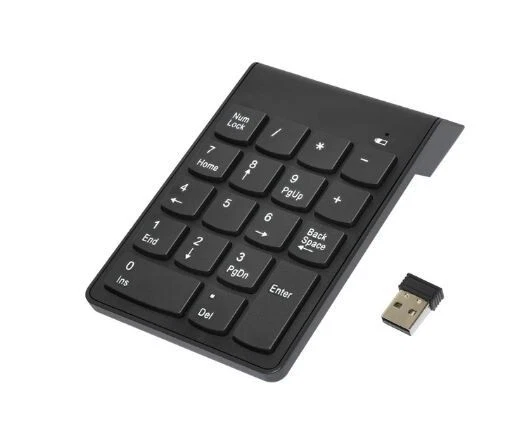 2.4ghz USB Dongle Wireless Number Pad Numpad Numeric Keypad Keyboard - Image 1 of 1