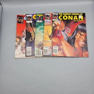 Vintage Conan Comics Saga & The Savage Sword Lot of 5 1990s 1980s Marvel - Picture 1 of 19