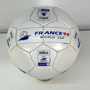 Pallone Ufficiale TM 1994 - Mondiali Fifa 1998 Calcio Francia 98 Sponsor Braun - Foto 1 di 2