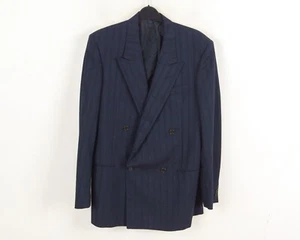 Corneliani Double breasted Men Wool UK 38 r US Blazer Suit Jacket EU 48 R Coat S - Picture 1 of 6