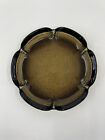 Anchor Hocking Smokey Brown Glass Designed Ashtray 7 Inches Vintage
