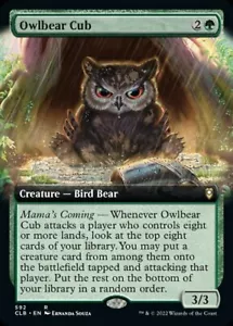MTG OWLBEAR CUB 592 FOIL EXC - CUCCIOLO DI ORSOGUFO - CLB-X EN - MAGIC - Imagen 1 de 1
