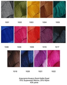Hilo teñido calcetín huasco de la Araucanía; 15 colores disponibles - Imagen 1 de 25