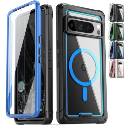 For Google Pixel 8 8 Pro Case TPU Bumper Shockproof Cover with Screen Protector - Image 1 of 4