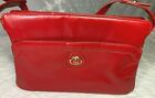 Vintage Coach Big Apple Red Leather Clutch Evening Bag Purse (USA) 