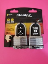 Master Lock M5XTLF 2.058-in Silver Steel Shackle Keyed Padlock 2-pack
