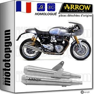 echappement approuve pro-racing arrow pour triumph thruxton 1200 r 2017 17 - Photo 1/4