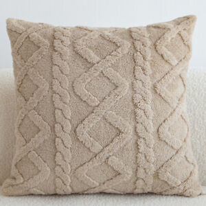 43cm Cushion Cover Plush Shu Velvet Soft Geometric Throw Pillow Cases Home Decor