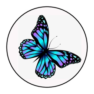 butterfly stickers, labels, tags, envelope seals - Picture 1 of 1