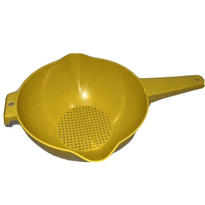 Colador colador vintage Tupperware amarillo 1 cuarto de galón #1200-1  - Imagen 1 de 7
