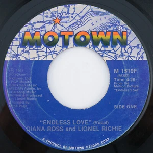 Diana Ross & Lionel Richie – Endless Love - 1981 45 rpm 7" Single Record M 1519F - Picture 1 of 15