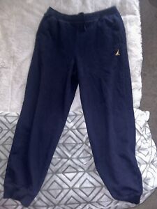 Nautica Men's Navy and Yellow Joggers-tracksuits