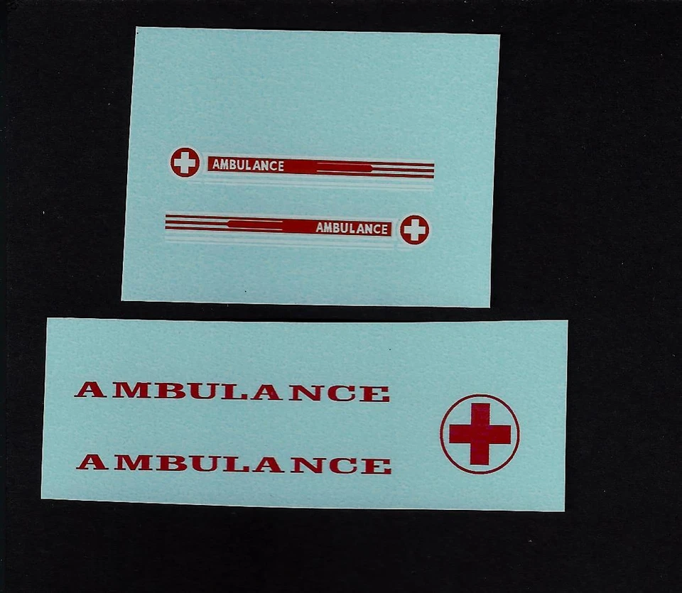 CORGI 437 SUPERIOR AMBULANCE TRANSFERS/DECALS - Image 1 of 1