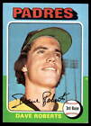 1975 Topps Dave Roberts #558 San Diego Padres Baseball Card
