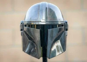 Mandalorian Helmet Cosplay Prop Star Wars Movie Boba Fett Wearable Metal Helmet - Picture 1 of 4