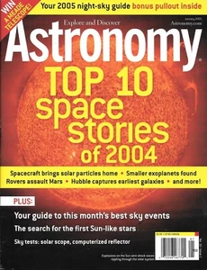 Astronomy Magazine Jan 2005 10 Space Stories Sky Events Sun Stars Spacecraft - Picture 1 of 9