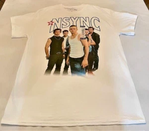 NSYNC T-Shirt Pop Musik Boy Band 90er weiß Gr. XL neu mit Etikett - Bild 1 von 6