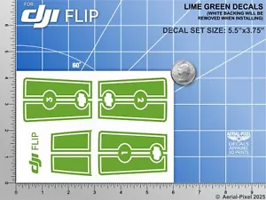 DJI Flip Racing Stripes With Battery Decals Number #1-3 Sticker Skin - Picture 1 of 23
