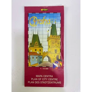 Puller Praha 1980's Map of Prague Mapa Centra - Picture 1 of 4