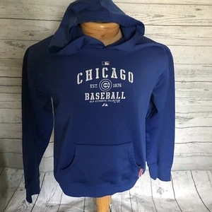 Felpa con cappuccio Chicago Cubs ragazzo taglia XL ragazzo ragazza unisex, blu e bianca - Foto 1 di 9