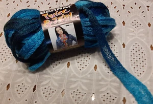 Specialty blue crochet yarns, BERNAT TWIST AND TURN 33 yds Blueberry Twirl - Picture 1 of 2