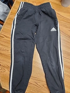 ADIDAS Sweatpants Boys Navy Small Size 8 Navy Activewear Pants - Picture 1 of 2