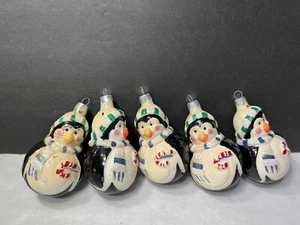 Glass Penguin Christmas Ornaments - Picture 1 of 5