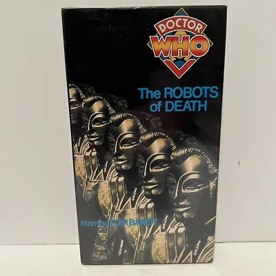 Doctor Who The Robots Of Death VHS New Sealed Tom Baker - Image 1 of 4