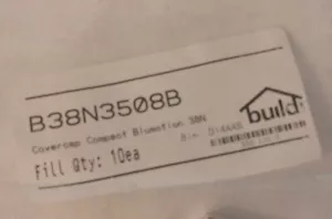 Paquete de 10 tapas para bisagras Blum COMPACT BLUMOTION cierre suave 38N - 38N3508B - Imagen 1 de 2