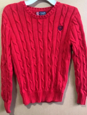 Suéter Pullover Rojo Chaps Niños Talla S/8 Foto 1 de 2