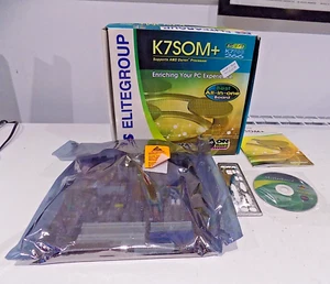 ECS Elite Group K7SOM+ SiS 740 K7FSB 266 bestes All-in-One Board unbenutzt in Box - Bild 1 von 8